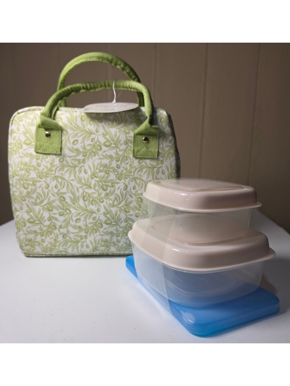 Sage & Ivy Insulated Lunch Tote with Reusable Containers and Ice Pack
